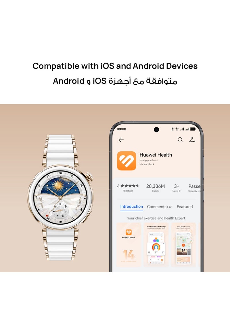HUAWEI - WATCH GT 5 Pro 46mm Smartwatch, Sharp-Edged Design Watch, up to 14 Days Battery Life, Pro-level Sports, iOS and Android + FreeBuds 5i Earbuds + Extra 3 Months Warranty Black - Image 1