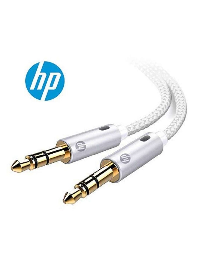 HP HP AUX Pro Cable, 3.0m, 3.5mm, White – HP031GBSLV3TW White