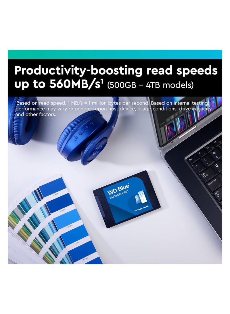 دبليو دي SOLID STATE DRIVE-WESTERN DIGITAL BLUE SA510 4TB-WDS400T3B0A 4 TB  - Image 4