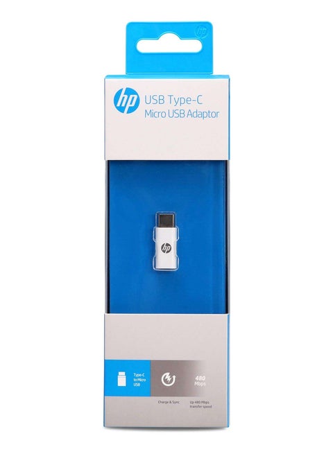 adapter Micro USB TO TYPE-C HP036GBWHT0TW Black