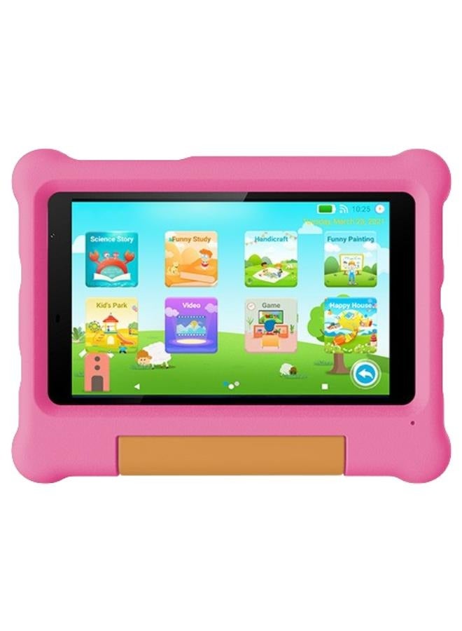 جي تاب جهاز تابلت G-Tab T8s (واي فاي) - 64 جيجابايت/4 جيجابايت - رمادي + غلاف وردي - Image 1