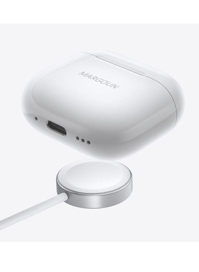 MARGOUN - Premium Wireless Earbuds with ANC and 30-Hour Battery Life for Google Pixel 9 Pro - White-1 - Image 1