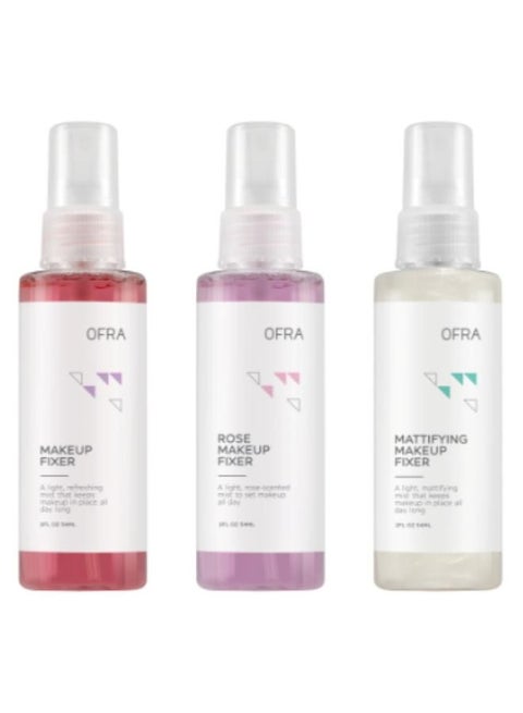 Mini Makeup Setting Trio Set 54 ml. rose