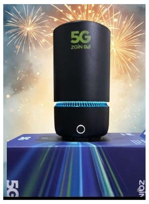 Greenpacket 5G CPE E5 3600Mbps High Gain Antenna 2.5Gbps Ethernet Port Only Zain Sim Card E5-250MK | Black