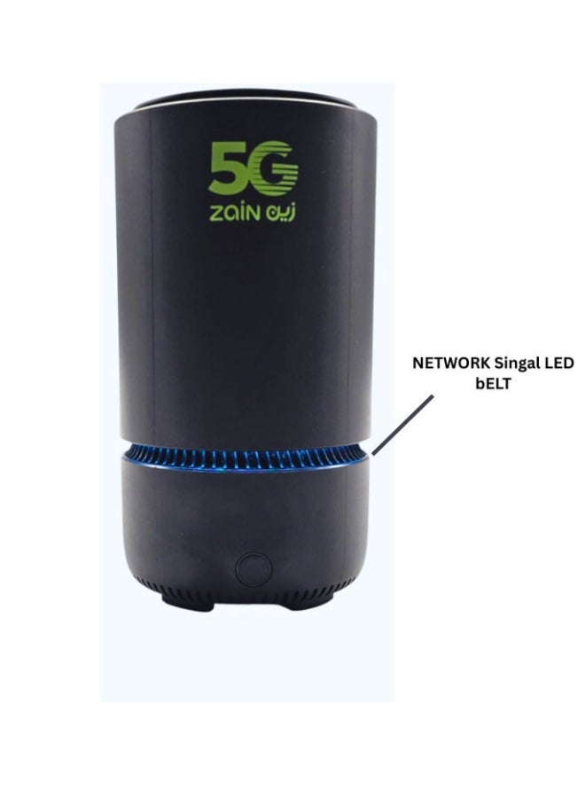 زين Greenpacket 5G CPE E5 3600Mbps High Gain Antenna 2.5Gbps Ethernet Port Only Zain Sim Card E5-250MK | Black - Image 1