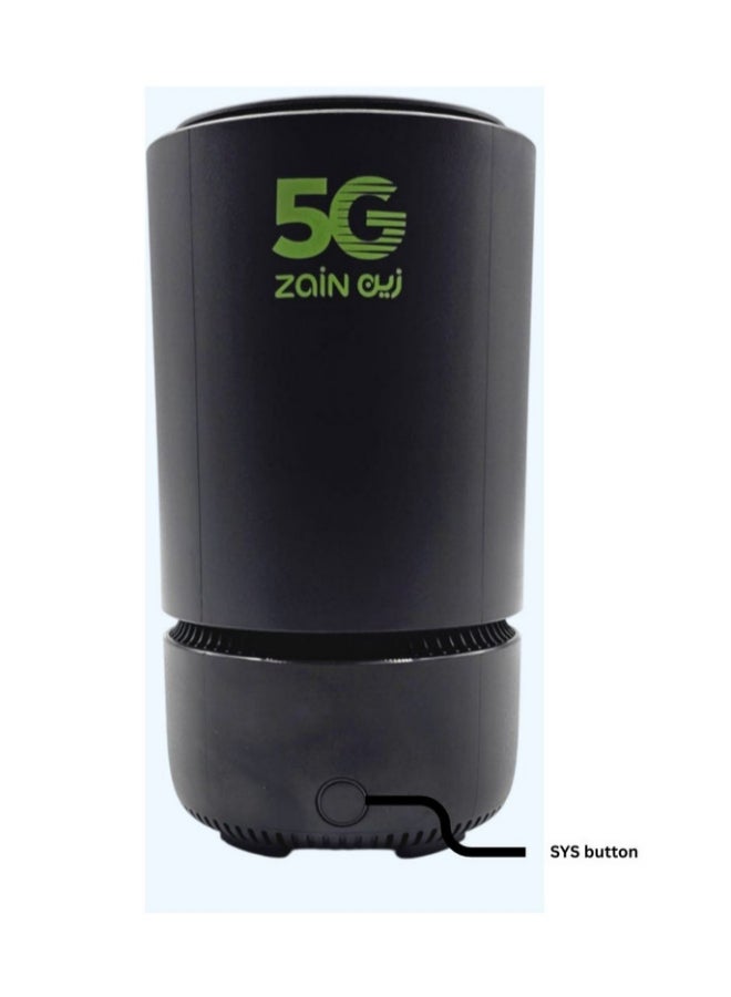 زين Greenpacket 5G CPE E5 3600Mbps High Gain Antenna 2.5Gbps Ethernet Port Only Zain Sim Card E5-250MK | Black - Image 2
