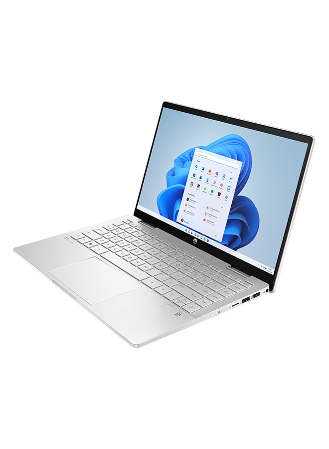 HP - Pavilion x360 Laptop With Touch Screen and Tilt Pen 14-Inch FULL HD(1920X1200) Display, Core i7 150U Processor/16GB DDR4 RAM/1TB SSD/Intel Graphics/Windows 11 Home English/Arabic Silver - Image 1