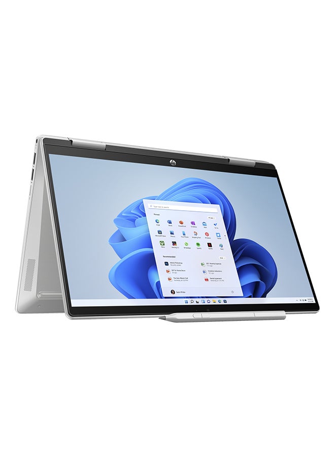 HP - Pavilion x360 Laptop With Touch Screen and Tilt Pen 14-Inch FULL HD(1920X1200) Display, Core i7 150U Processor/16GB DDR4 RAM/1TB SSD/Intel Graphics/Windows 11 Home English/Arabic Silver - Image 1