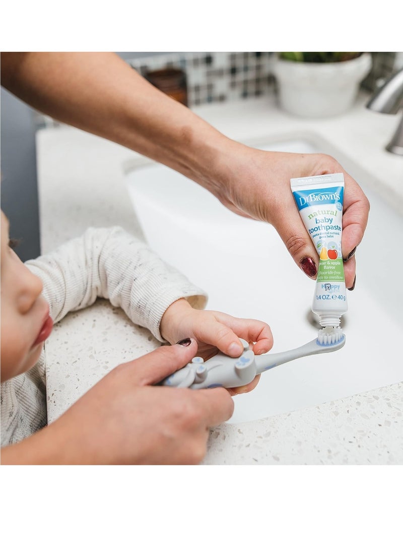 Dr. Brown’s Otter Toddler Toothbrush, Soft Bristles with Suction Cup for Storage, BPA Free, Ages 1-4, 1-Pack  - Image 4