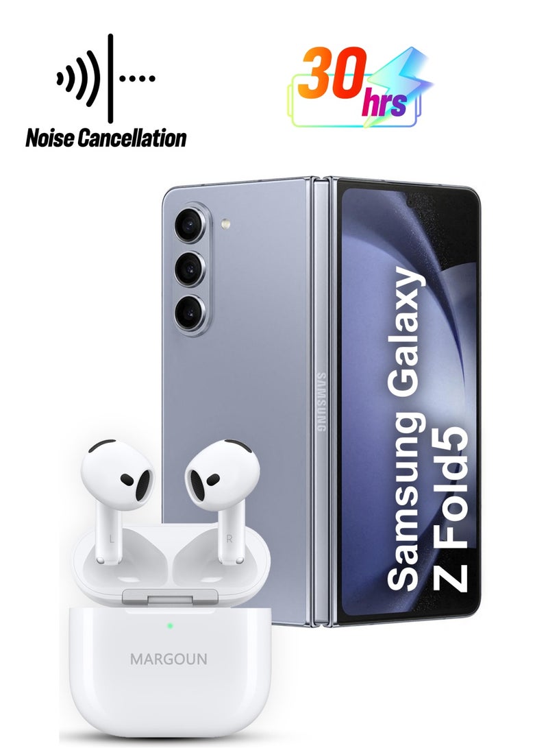 MARGOUN Premium Wireless Earbuds with ANC and 30-Hour Battery Life for Samsung Galaxy Z Fold5 - White-1 - Image 1