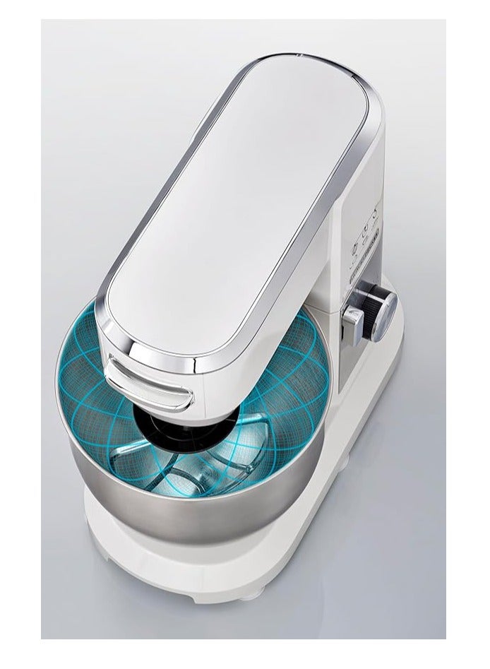 BLACK+DECKER 1000W Multifunction Stand Mixer Kitchen Machine, 6L Capacity, 10 Speeds, White – (MKM100-B5) 6 L 1000 W MKM100 White  - Image 3