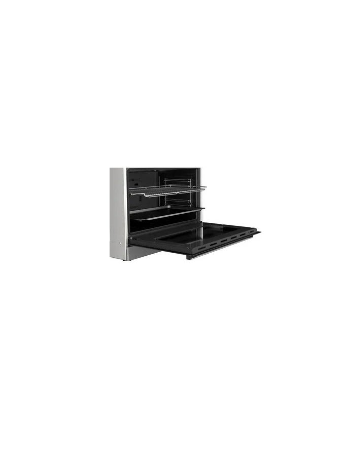 بوش Gas cooker 90 cm 5 Burners with Grill Oven Capacity 125 liter power 15700 Watt 5 Heating Levels Full Safety Seies 2 HGV1F0U50S HGV1F0U50S Silver - Image 3