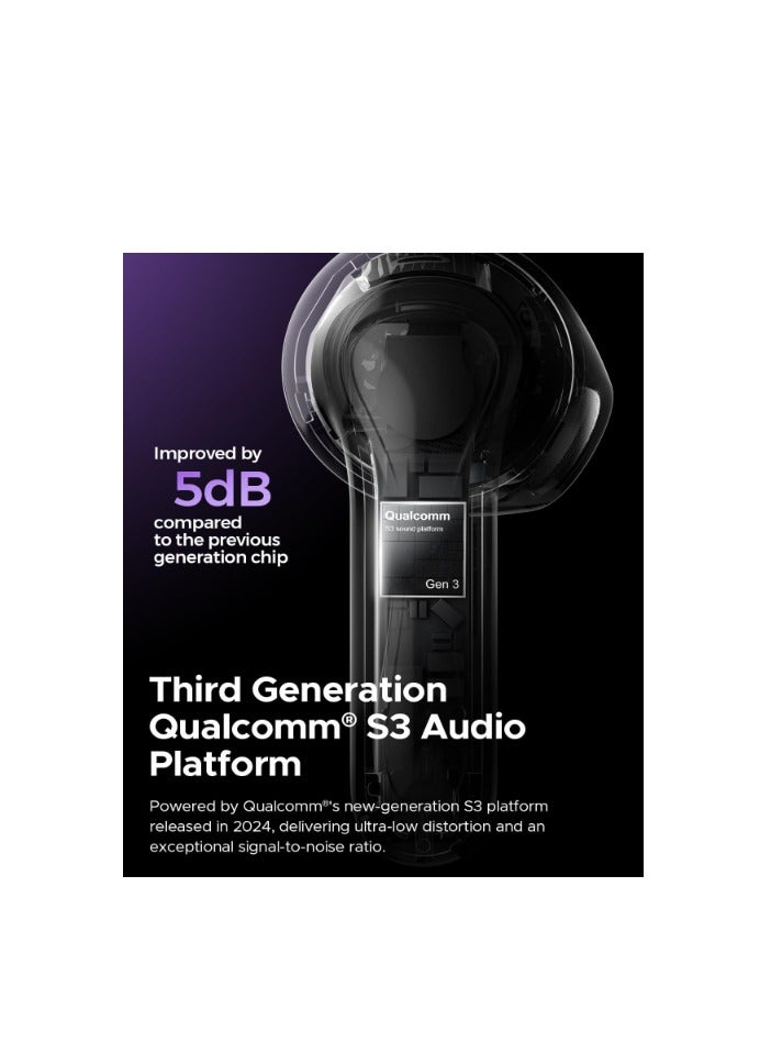 SoundPEATS Air5 Wireless Headphones with Adaptive Ambient Noise Reduction, Bluetooth 5.4 Headset with 6 Mic, 13 mm Driver, AI Call Noise Reduction and CVC V8.0, 30 Hours purple - Image 2