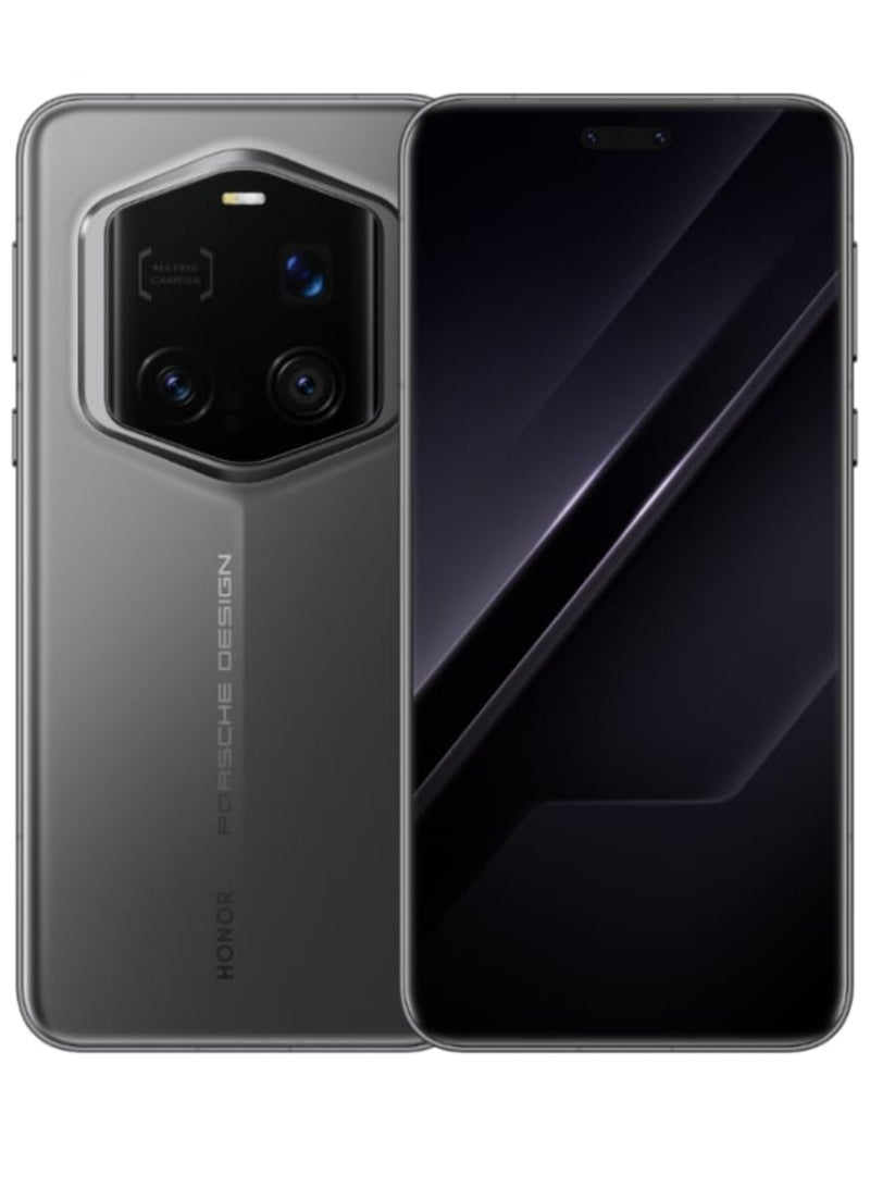 Honor - Magic 7 RSR Porsche Design Smartphone Agate Grey | 16GB RAM + 512GB Storage | Snapdragon 8 Elite Chip | 6.8” LTPO OLED 120Hz Display | Quad Camera (200MP+50MP+50MP+TOF) | 5850mAh Battery | IP68 | Android 15 | Luxury Design with Google play Chinese version - Image 1