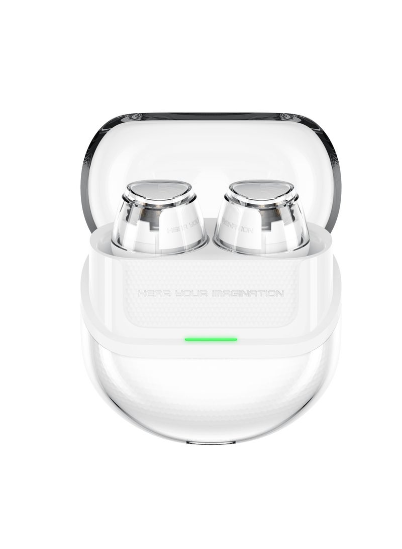SoundPEATS Clear Wireless Earbuds, In-ear Earphones Bluetooth 5.3,  Dual Mic Call Noise Cancellation white  - Image 1