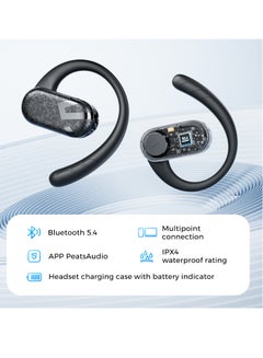 Bluetooth Breezy Open Headset Adjustable Hook 5.4 Microphone Wireless Ipx4 Waterproof Sports 40 Hour Play Support Apps Sports Music Calls Works Black black - pnsku/N70138711V/45/_/1735648103/32c3f9c7-1dbd-41ad-b490-e5aaed91e702