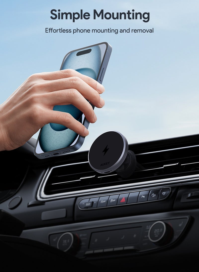 أوكي حامل هاتف شحن لاسلكي HD-MC13 Qi2 - Image 3