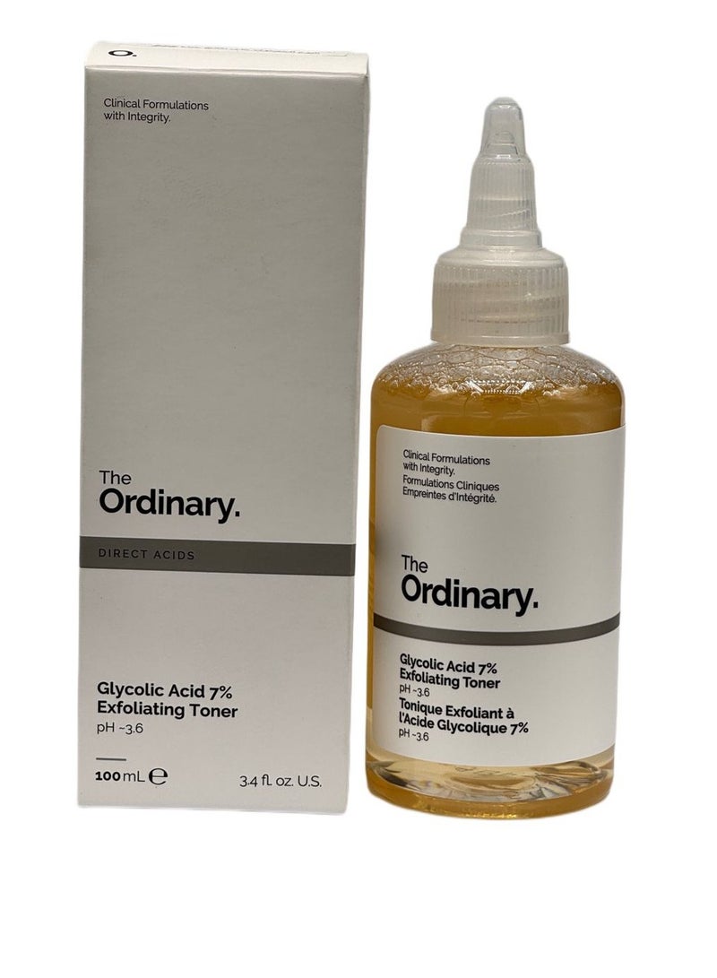 ذا اورديناري Glycolic Acid 7% Toning Solution - White 100ml  - Image 4