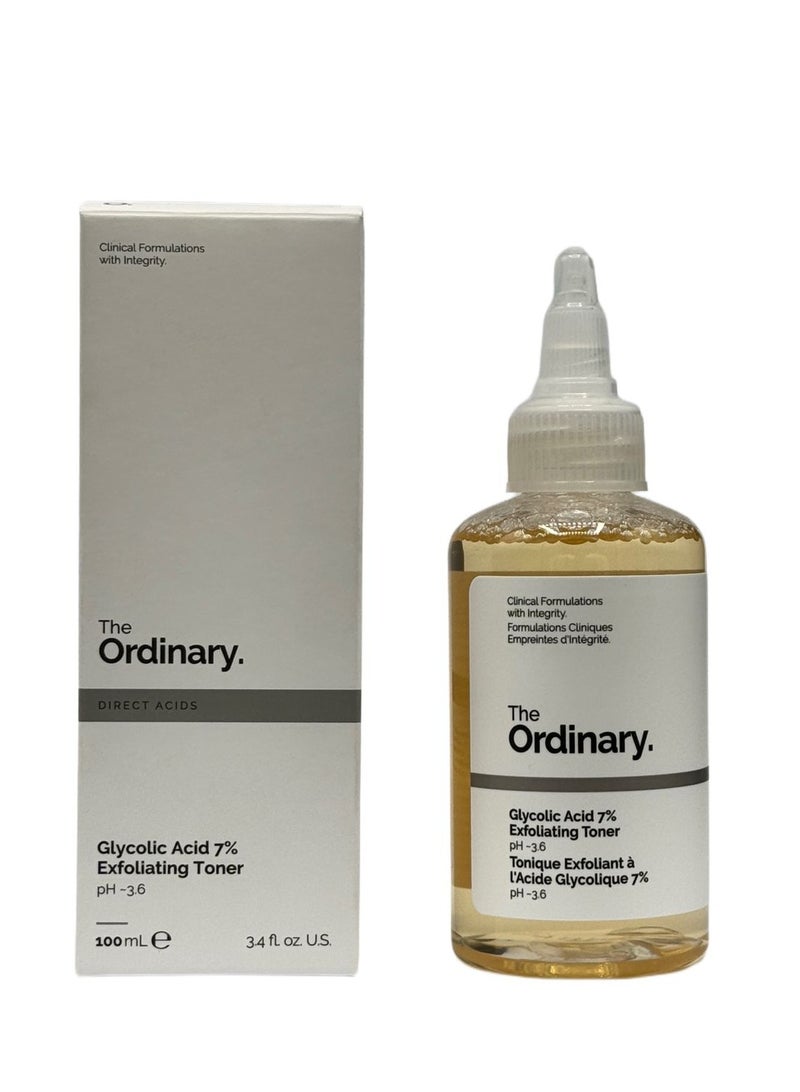 ذا اورديناري Glycolic Acid 7% Toning Solution - White 100ml  - Image 1
