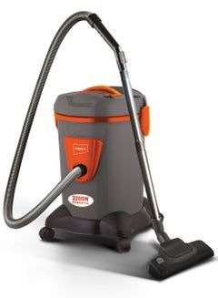 Impex Turkish Vacuum Cleaner 21L Dust Bag Capacity, SMS Filter & Cloth Dust Bag, Dust Indicator, Dry And Air Blow Function And Low Noise Operation, 21 L 2200 W VC 4721T Grey/Orange  - Image 1