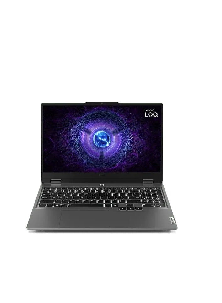 لينوفو Lenovo LOQ 15IRX9 Gaming Laptop Intel Core i7-14700HX 512GB SSD 16GB Ram Nvidia GeForce RTX 4060 8GB 15.6" Inch FHD - Luna Grey Arabic Luna Grey - Image 1