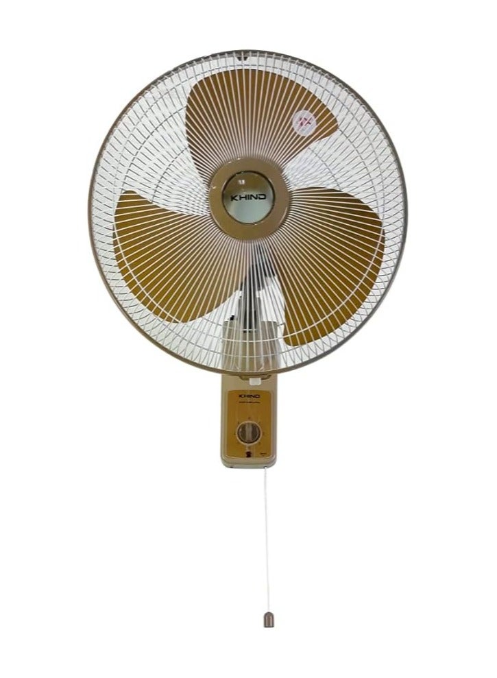 KHIND Wall Fan Metal Blade16-inch 3-Speed Option Auto Oscillation 100% Copper Motor 2-Year Warranty 55 W WF1601M Gold/Mocha  - Image 3