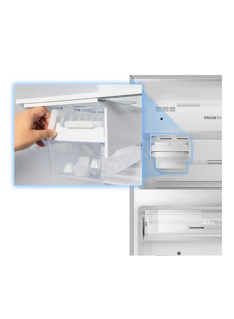 توشيبا Refrigerator 13.8Cuft Freezer 5.8Cuft Inverter Gradation Glass Door 365 kW GR-RT735WE-PGU(GG) Gradation Glass  - Image 4