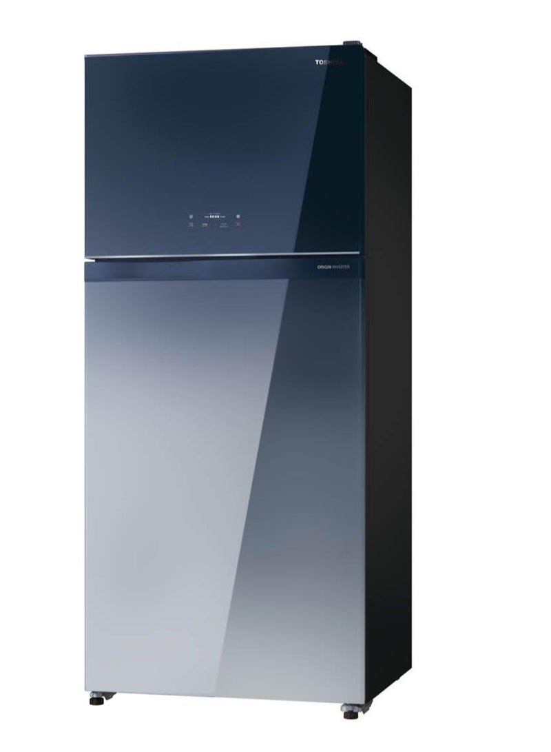 توشيبا Refrigerator 13.8Cuft Freezer 5.8Cuft Inverter Gradation Glass Door 365 kW GR-RT735WE-PGU(GG) Gradation Glass  - Image 2