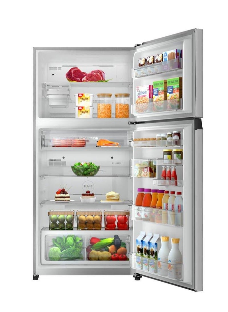 توشيبا Refrigerator 13.8 Cuft Freezer 5.8 Cuft Inverter White 365 kW GR-RT735WE-PMU(01) White  - Image 4