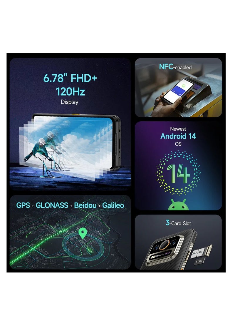 أوليفون - Ulefone Armor 25T Smartphone, Thermal Imaging | 50MP Main Camera | 64MP Night Vision Camera | 120Hz Ultra Display frost black - Image 1