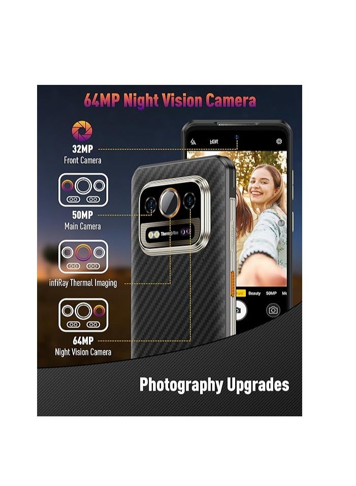أوليفون - Ulefone Armor 25T Smartphone, Thermal Imaging | 50MP Main Camera | 64MP Night Vision Camera | 120Hz Ultra Display frost black - Image 1
