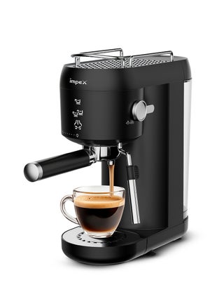 Espresso Coffee Maker,20 Bar Coffee Machine 1 Litter,3 Preset Programs, Auto Shut-Off, Espresso, Cappuccino, Latte Maker, 1 L 1400 W IECM 2001 Black - pnsku/N70138891V/45/_/1744638775/5e89e94f-5479-48c7-a079-bab352bb5db7
