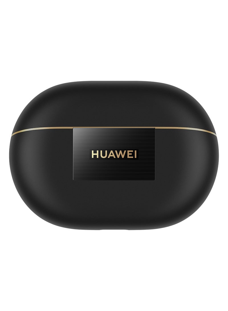 HUAWEI - FreeBuds Pro 4, Accept-reject calls with Head Motion Controls, Dual-driver True Sound, Intelligent Dynamic ANC, compatible with iOS & Android, AI call-noise-cancellation Black - Image 1
