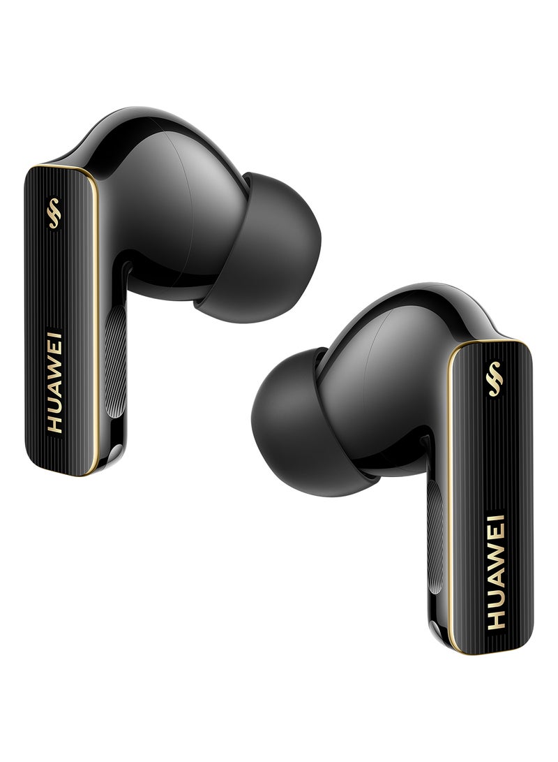 HUAWEI - FreeBuds Pro 4, Accept-reject calls with Head Motion Controls, Dual-driver True Sound, Intelligent Dynamic ANC, compatible with iOS & Android, AI call-noise-cancellation Black - Image 1