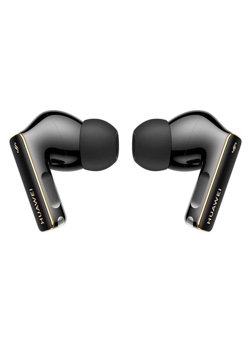 HUAWEI - FreeBuds Pro 4, Accept-reject calls with Head Motion Controls, Dual-driver True Sound, Intelligent Dynamic ANC, compatible with iOS & Android, AI call-noise-cancellation Black - Image 1