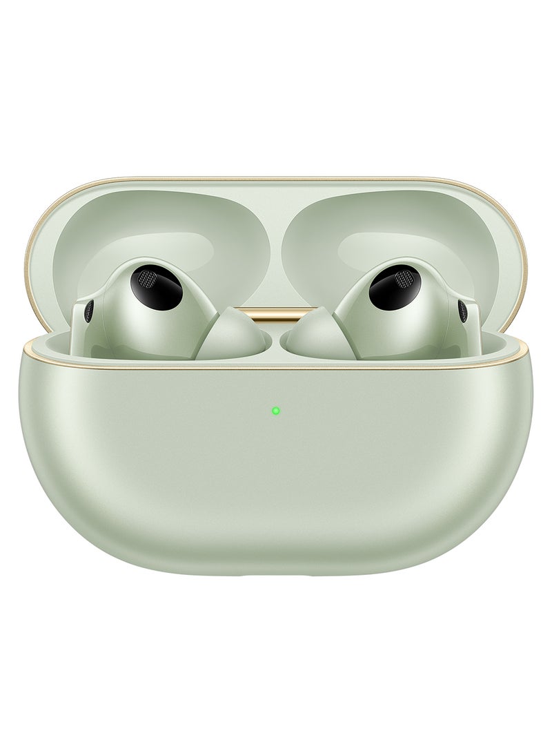 HUAWEI - FreeBuds Pro 4, Accept-reject calls with Head Motion Controls, Dual-driver True Sound, Intelligent Dynamic ANC, compatible with iOS & Android, AI call-noise-cancellation Green - Image 1