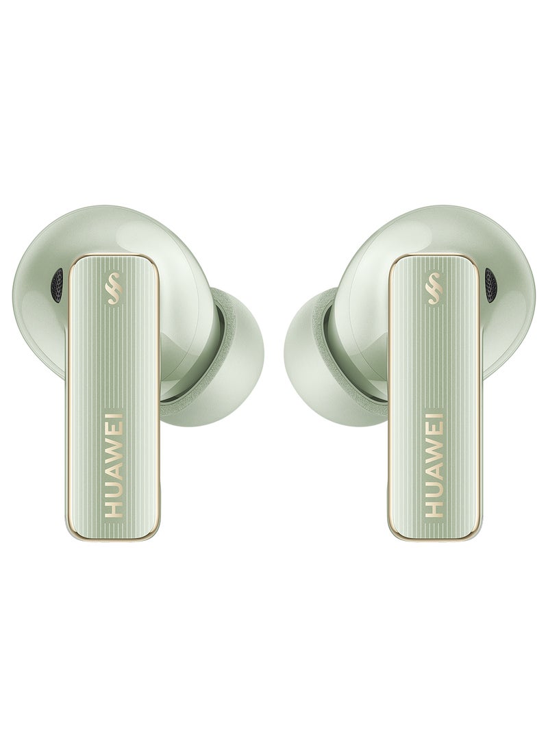 HUAWEI - FreeBuds Pro 4, Accept-reject calls with Head Motion Controls, Dual-driver True Sound, Intelligent Dynamic ANC, compatible with iOS & Android, AI call-noise-cancellation Green - Image 1