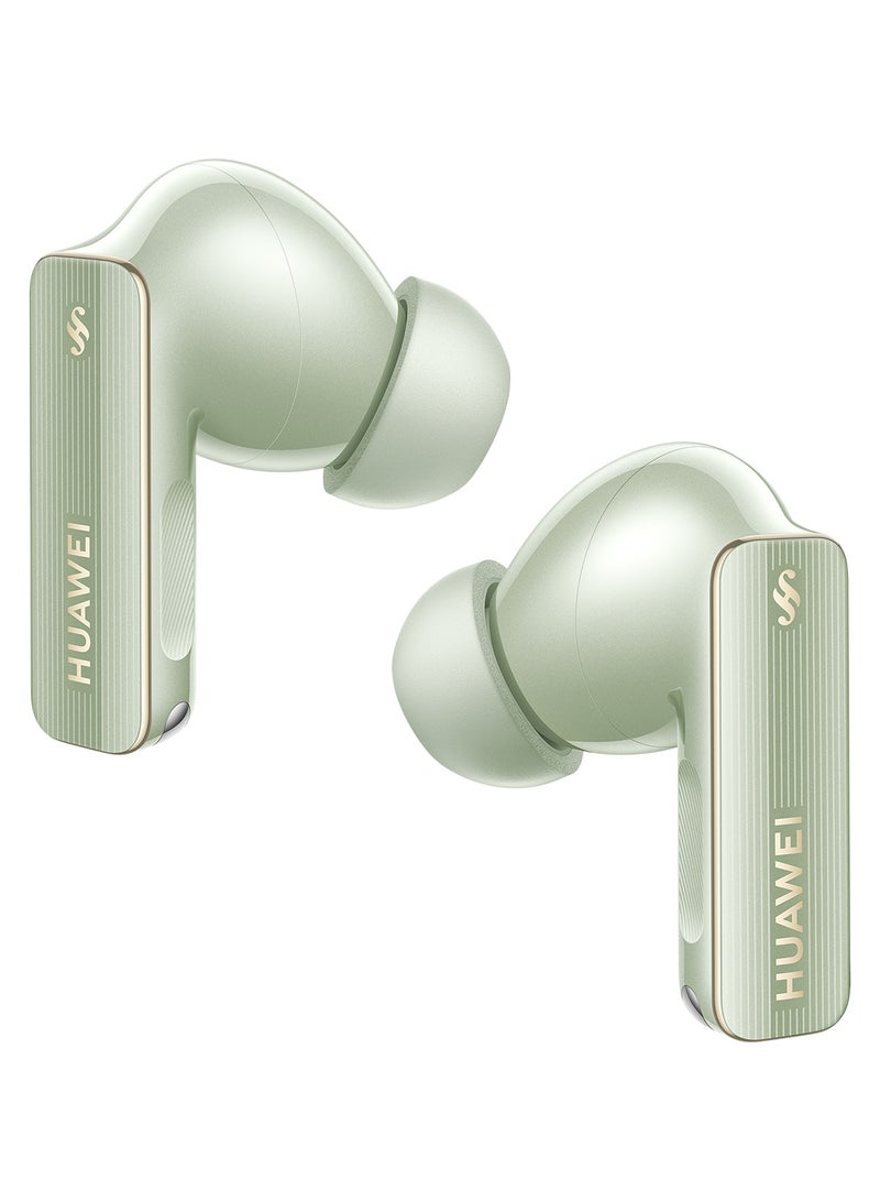 HUAWEI - FreeBuds Pro 4, Accept-reject calls with Head Motion Controls, Dual-driver True Sound, Intelligent Dynamic ANC, compatible with iOS & Android, AI call-noise-cancellation Green - Image 1