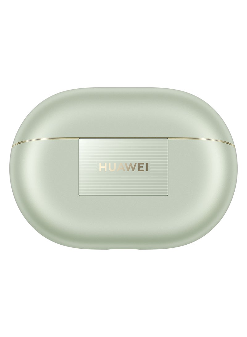 HUAWEI - FreeBuds Pro 4, Accept-reject calls with Head Motion Controls, Dual-driver True Sound, Intelligent Dynamic ANC, compatible with iOS & Android, AI call-noise-cancellation Green - Image 1