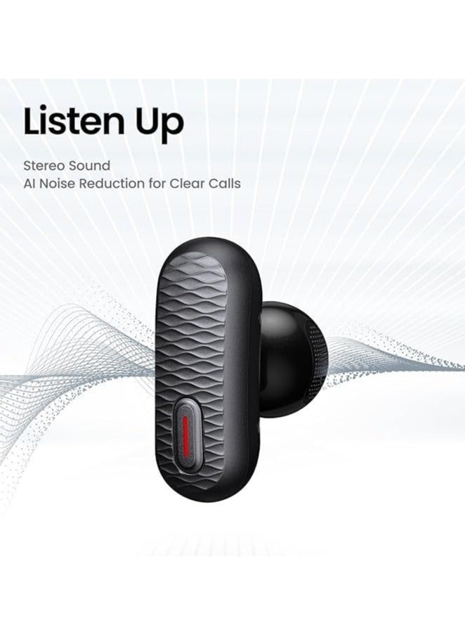 Amazfit - New Amazfit Up Headphones OWS Open Ear Wireless Earbuds with Bluetooth 5.3, Easy Touch Control, IPX 4 Water Resistant, AI Background Noise Reduction,Earphones Orginal Black - Image 1
