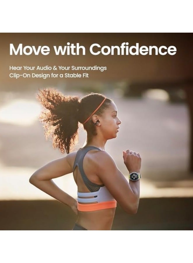 Amazfit - New Amazfit Up Headphones OWS Open Ear Wireless Earbuds with Bluetooth 5.3, Easy Touch Control, IPX 4 Water Resistant, AI Background Noise Reduction,Earphones Orginal Black - Image 1