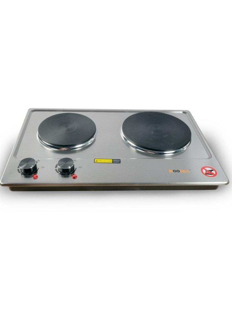 كولن - Electric Hot Plate  double  1000W1500W 816105004 Stainless - Image 1