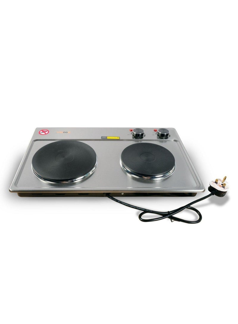 كولن - Electric Hot Plate  double  1000W1500W 816105004 Stainless - Image 1