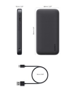 أوكي 10000 mAh Power Bank With 15W Fast Charging Gray  - Image 5