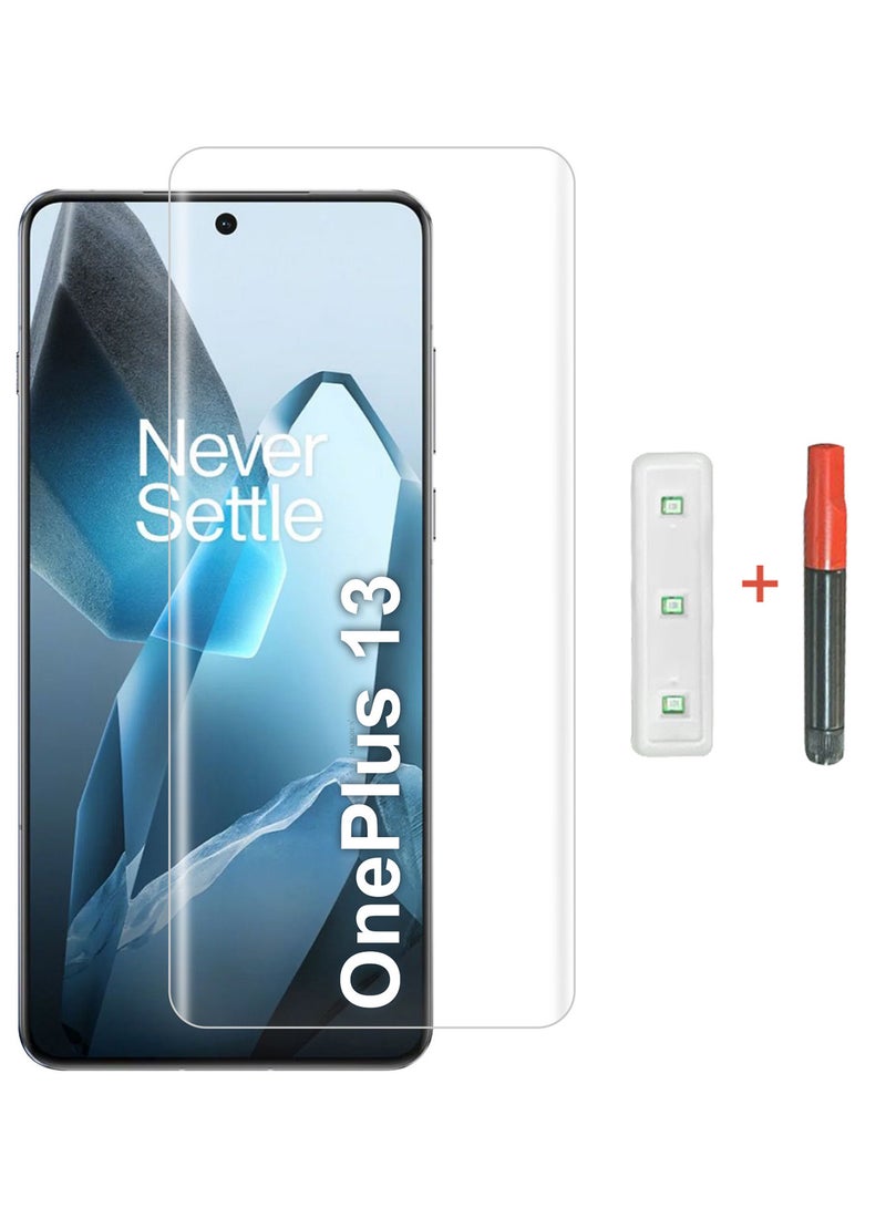 MARGOUN (For OnePlus 13) Tempered Glass Screen Protector Shockproof Anti Bubble Clear  - Image 4
