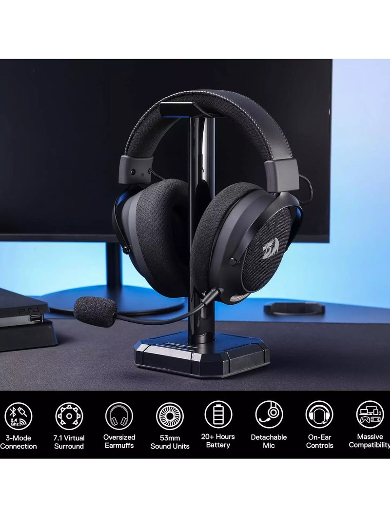 ريدراجون - Wireless Gaming Headset H858 with 3-Mode , 7.1 Surround Sound, 53 mm Drivers for phone and PC - Image 1