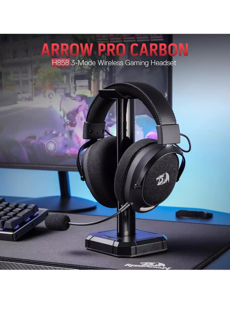ريدراجون - Wireless Gaming Headset H858 with 3-Mode , 7.1 Surround Sound, 53 mm Drivers for phone and PC - Image 1