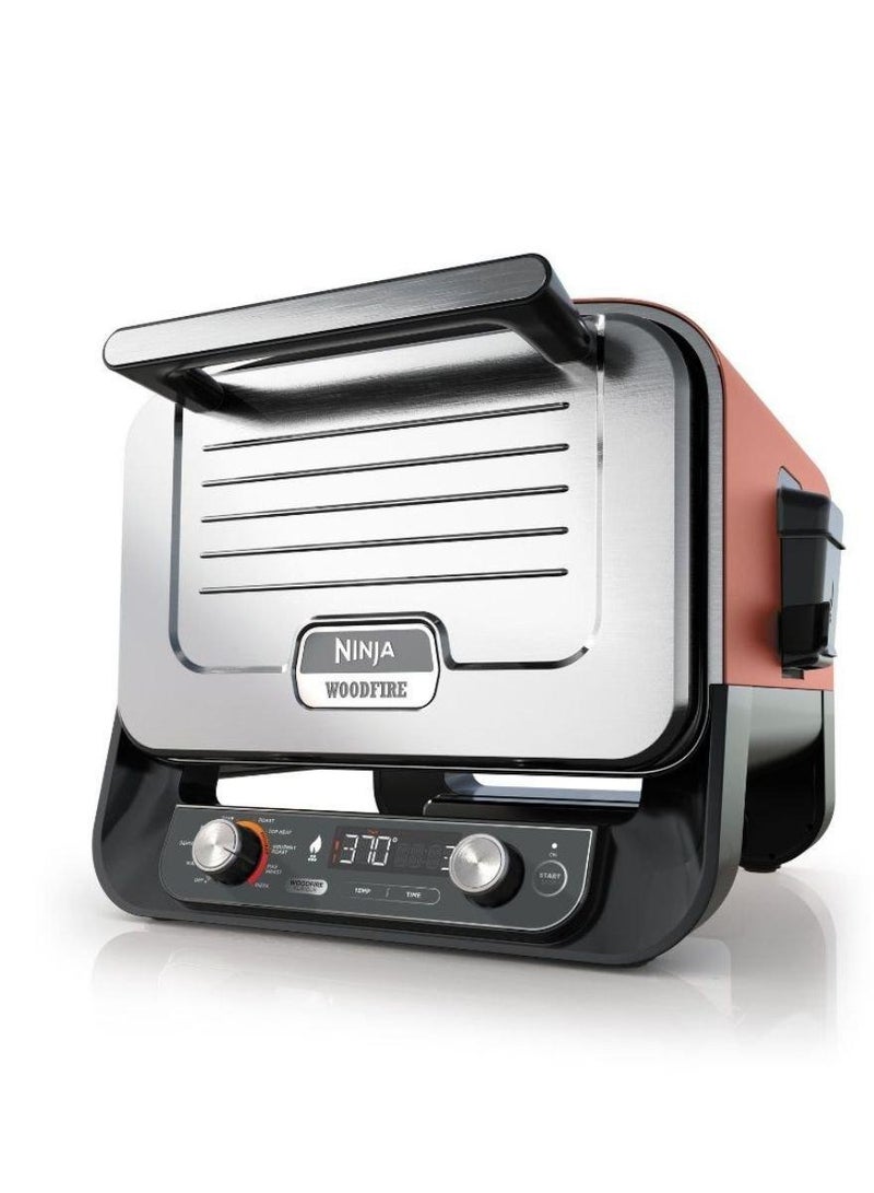 نينجا Woodfire 8in1 Electric Oven 18 kg 2000 W OO101ME Terracotta Body / Steel Door  - Image 1