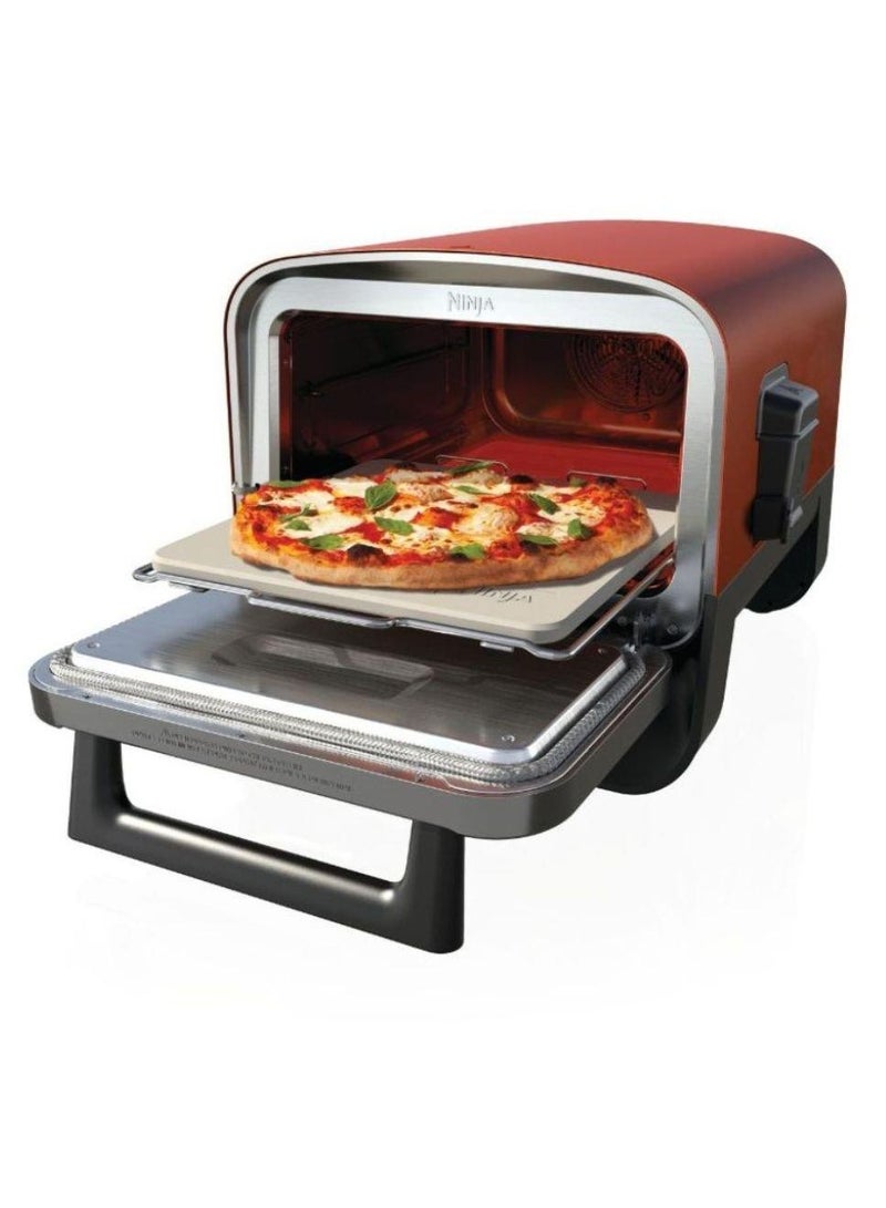نينجا Woodfire 8in1 Electric Oven 18 kg 2000 W OO101ME Terracotta Body / Steel Door  - Image 2