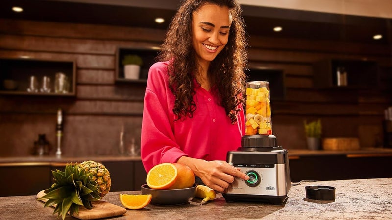 BRAUN Power Blender7, Glass Jug, 30K rpm Motor, 10 Speeds, 9 Food Programs, Smoothie program with Tritan bottle 600ml, TriAction Technology, 10 Speed, Pulse Function, PrecisionCrush Blade, Clean Program 2 L 1400 W JB7551BK Black & Silver - Image 5